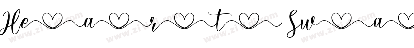 Heart Swash Tail字体转换 Heart Swash Tail字体转换